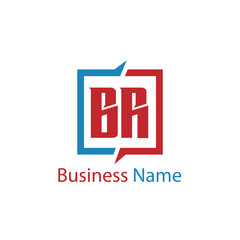 Initial Letter BR Logo Template Design