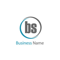Initial Letter BS Logo Template Design
