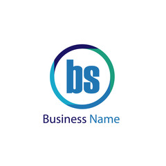 Initial Letter BS Logo Template Design