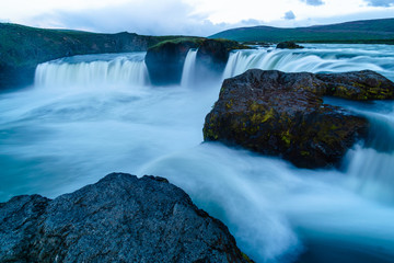 Godafoss in der blauen Stunde, Island