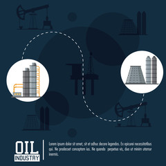 Oil industry poster