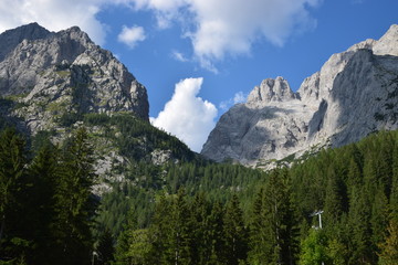 Fototapeta na wymiar Alpi Carniche - Passo Volaia