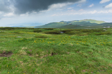 Amazing Panorama of Vitosha Mountain near Cherni Vrah Peak, Sofia City Region, Bulgaria