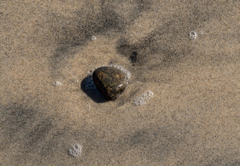 Fototapeta na wymiar Beach sand and rocks