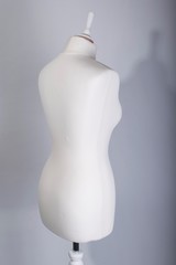 Tailors Mannequin on a grey background