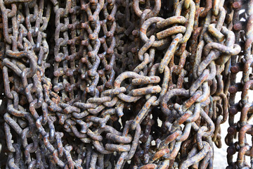 Rusted Tow Chain Abstract
