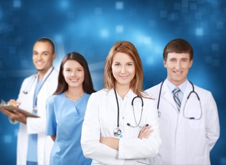 Fototapeta premium Confident Medical team at hospital