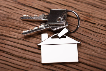 House Keychain On Key