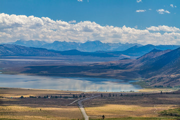 Vista Point Above Mono Lake on a Cloudy Day, Eastern Sierra, California