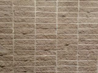 Bricks in wall.