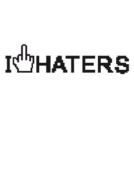 maus mitelfinger pixel bit nerd geek i love herz liebe fuck off you hand cool haters gonna hate logo zeichen schild stempel hass hassen b&ouml;se idioten dumm hass