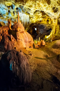 hall of Ursus spelaeus cave in west romanian mountains bihor district transilvania