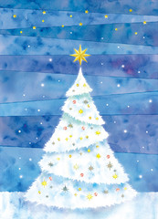 クリスマスツリーのイラスト