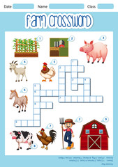 A Farm crossword concept