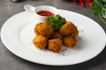 deep fried meatballs