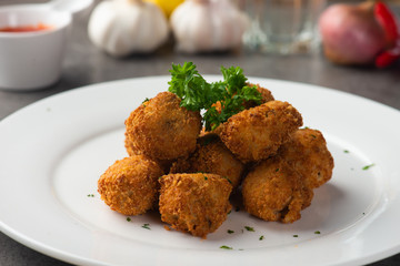 deep fried meatballs