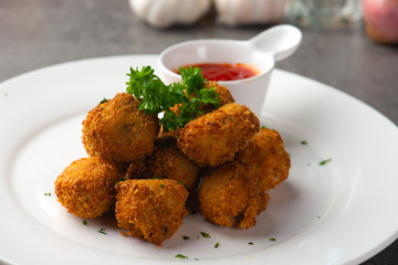 deep fried meatballs