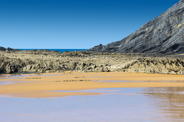 Fototapeta na wymiar Portuguese Atlantic Ocean beach