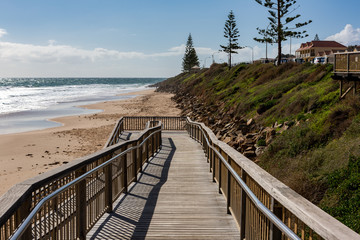 The beach access ramp on to the sand at Christies Beach South Australia on 6th September 2018