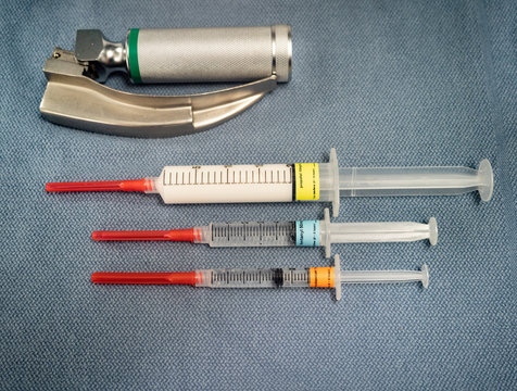 Anesthesia Drugs and  Laryngoscope Handle and Blade