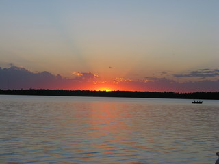 Sunset on a northern Minnesota lake