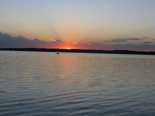 Sunset on a northern Minnesota lake