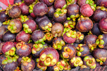 Fresh Mangosteen in Market