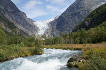 Fototapeta na wymiar Gletscherfluss