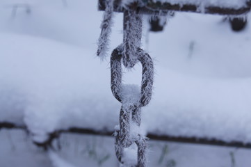 Kette gefroren
