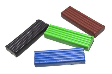 clay clay isolated on white background