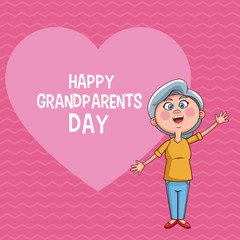 Happy grandparents day card