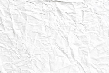 Crumpled white paper texture