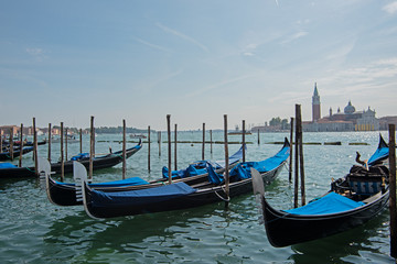 gondolas in venice