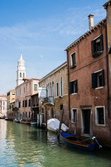 grand canal in venice from bridge