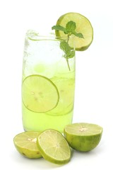 Fresh lemon juice cool drink