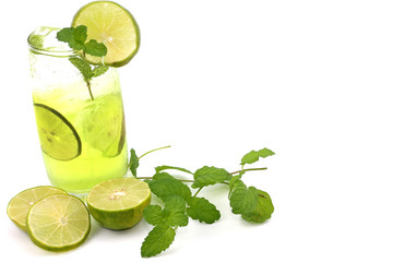 Fresh lemon juice cool drink