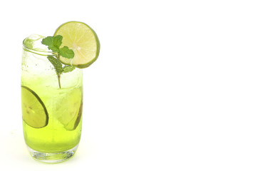 Fresh lemon juice cool drink