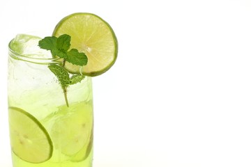 Fresh lemon juice cool drink