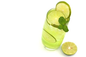 Fresh lemon juice cool drink