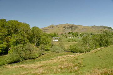 Fototapeta premium Lingmoor Fell above Little Langdale in Lake District