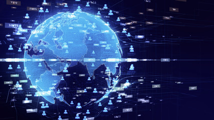 Technology network for internet marketing holographic information