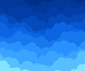 Background with clouds. 