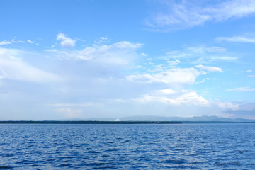 sea and blue sky in Cienfuegos,  CUBA