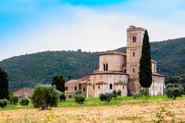 The Abbey of Sant'Antimo in Italy