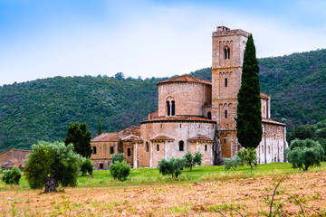 The Abbey of Sant'Antimo in Italy