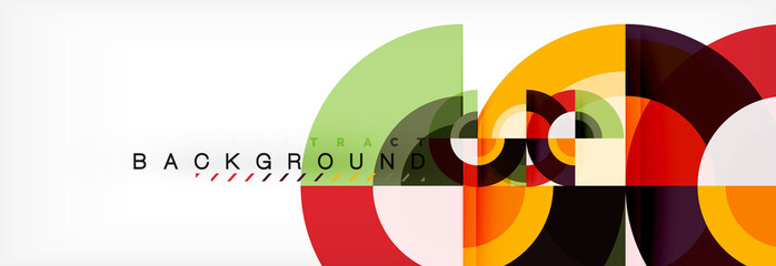 Vector circle abstract background