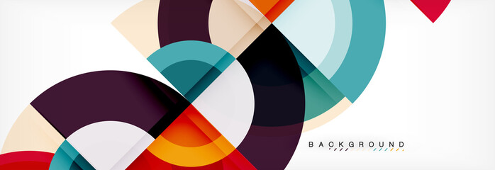 Obraz premium Vector circular abstract background