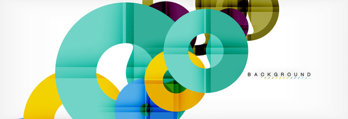 Obraz premium Geomtric nowoczesne tła, streszczenie szablon pierścieni