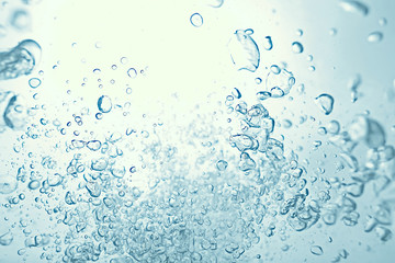 underwater air bubbles texture light blue background