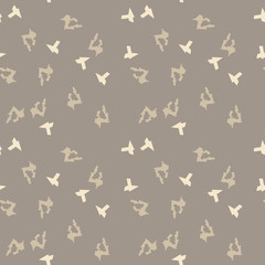 UFO military camouflage seamless pattern in different shades of beige and brown colors